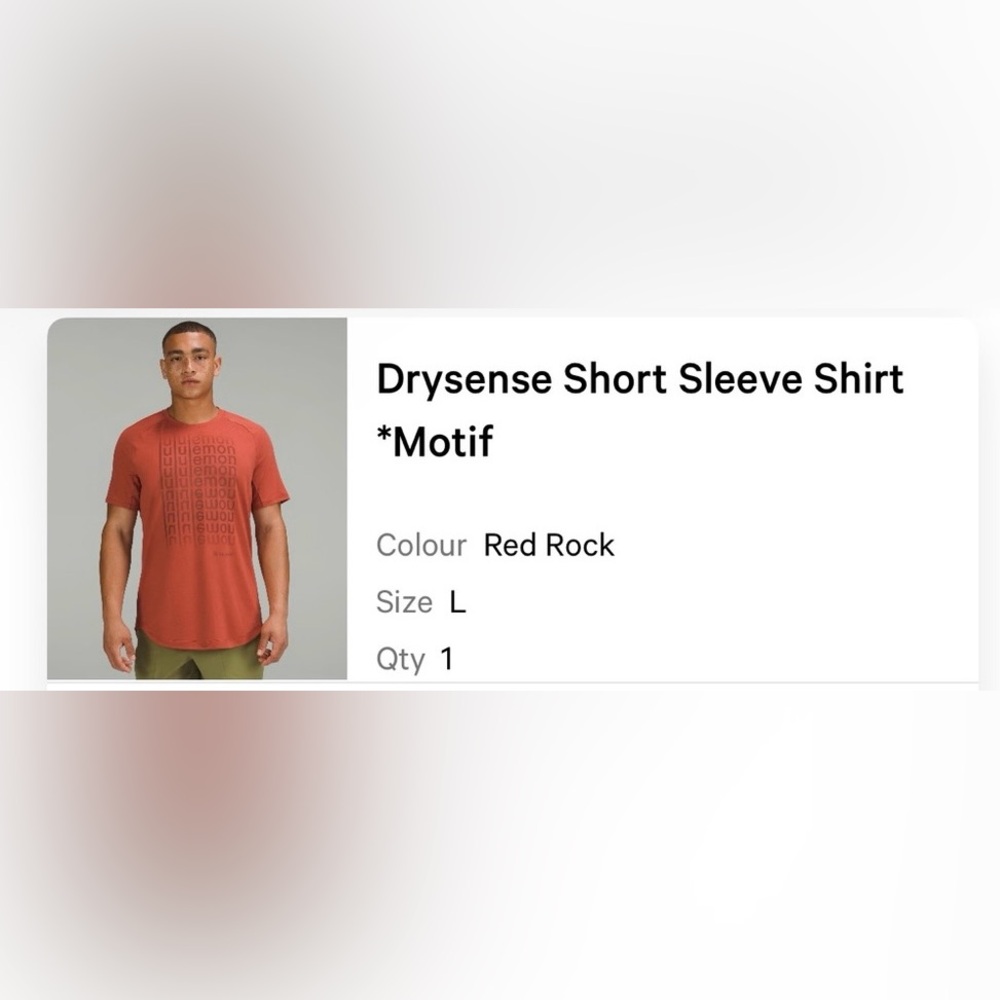 Lululemon Athletica Men’s Drysense T-Shirt
